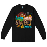 Black farm sweet farm Long Sleeve Tee - Zillion Design Studio