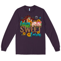 Plum farm sweet farm Long Sleeve Tee - Zillion Design Studio