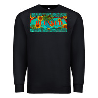 Black blessed turquoise gemstone cactus and sunflower licanse plate Premium Sweatshirt - Artiststas