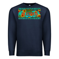 Navy blessed turquoise gemstone cactus and sunflower licanse plate Premium Sweatshirt - Artiststas