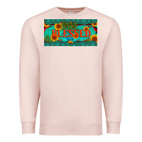 Pale Pink blessed turquoise gemstone cactus and sunflower licanse plate Premium Sweatshirt - Artiststas