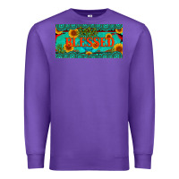 Purple blessed turquoise gemstone cactus and sunflower licanse plate Premium Sweatshirt - Artiststas