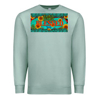 Seafoam blessed turquoise gemstone cactus and sunflower licanse plate Premium Sweatshirt - Artiststas