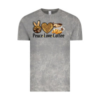 Cloud Rock peace love coffee Vintage Tee - BarkalooDesign