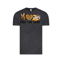 Vintage Black peace love coffee Vintage Tee - BarkalooDesign