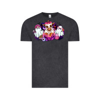 Vintage Black Halloween ghost Heifer Vintage Tee - RanaPortraitStore