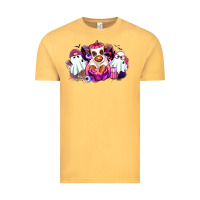 Vintage Mustard Halloween ghost Heifer Vintage Tee - RanaPortraitStore