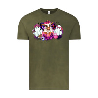 Vintage Olive Halloween ghost Heifer Vintage Tee - RanaPortraitStore