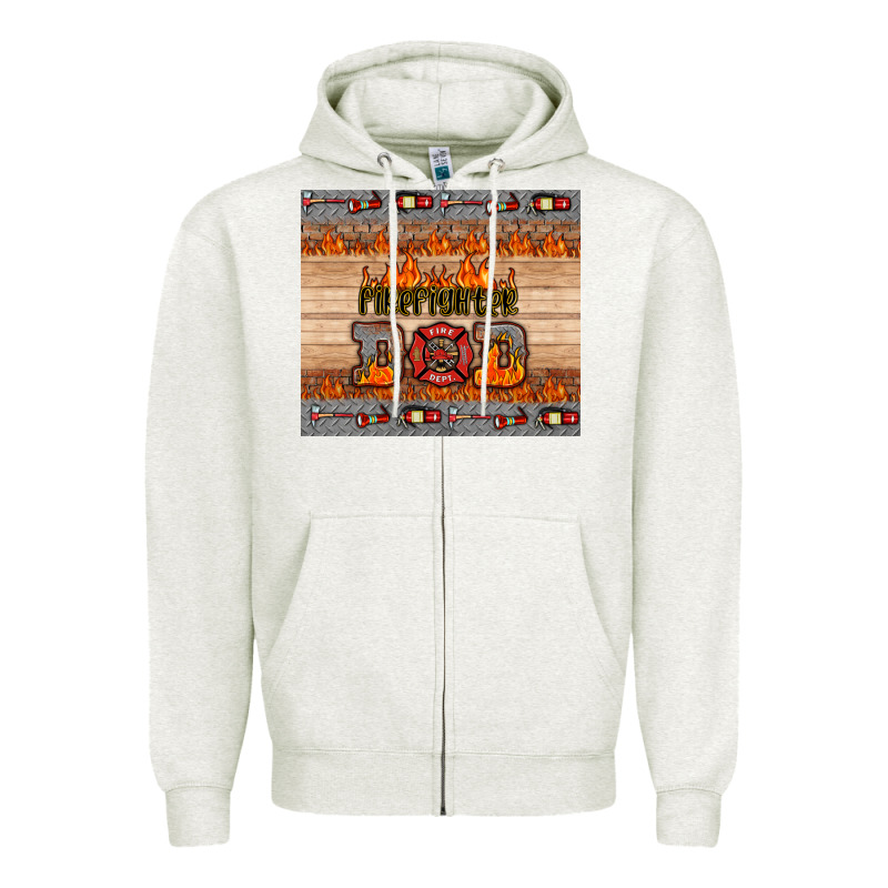 Firefighter Dad Zipper Hoodie by HRA Design Shop | Teevron