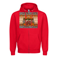 Red firefighter dad Zipper Hoodie - HRA Design Shop