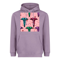 Lavender Medicine Seamless Pattern Heavyweight Hoodie - BundleAndBundleShop
