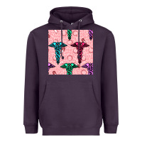 Plum Medicine Seamless Pattern Heavyweight Hoodie - BundleAndBundleShop