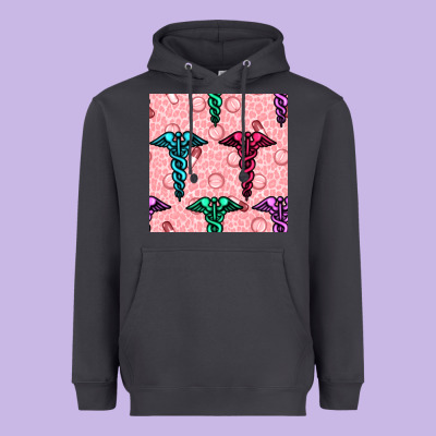 Medicine Seamless Pattern Heavyweight Hoodie Designed By Bundleandbundleshop