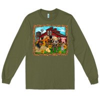 Army Green farm life Long Sleeve Tee - Zillion Design Studio