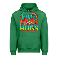 Emerald Pride LGBTQ Free Mom Hugs Urban Hoodie - BundleAndBundleShop