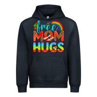 Navy Pride LGBTQ Free Mom Hugs Urban Hoodie - BundleAndBundleShop