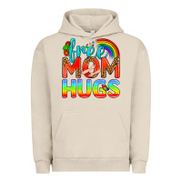 Pigment French Oak Pride LGBTQ Free Mom Hugs Urban Hoodie - BundleAndBundleShop