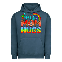Pigment Midnight Navy Pride LGBTQ Free Mom Hugs Urban Hoodie - BundleAndBundleShop