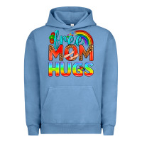 Pigment Pebble Blue Pride LGBTQ Free Mom Hugs Urban Hoodie - BundleAndBundleShop