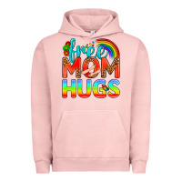 Pigment Salmon Pride LGBTQ Free Mom Hugs Urban Hoodie - BundleAndBundleShop