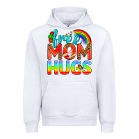 White Pride LGBTQ Free Mom Hugs Urban Hoodie - BundleAndBundleShop
