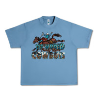 Pebble Blue the world needs more cowboys Urban Heavy Tee - Zillion Design Studio