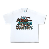 White the world needs more cowboys Urban Heavy Tee - Zillion Design Studio