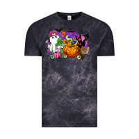 Cloud Black Halloween ghost and jack o lantern Vintage Tee - RanaPortraitStore