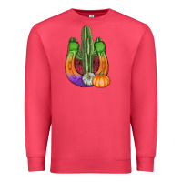 Cardinal horseshoe halloween cactus Premium Sweatshirt - AdoDesignShop