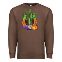 Chestnut horseshoe halloween cactus Premium Sweatshirt - AdoDesignShop