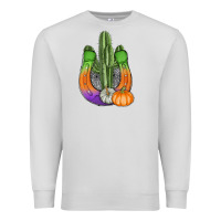 Dove Grey horseshoe halloween cactus Premium Sweatshirt - AdoDesignShop
