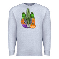 Heather Grey horseshoe halloween cactus Premium Sweatshirt - AdoDesignShop