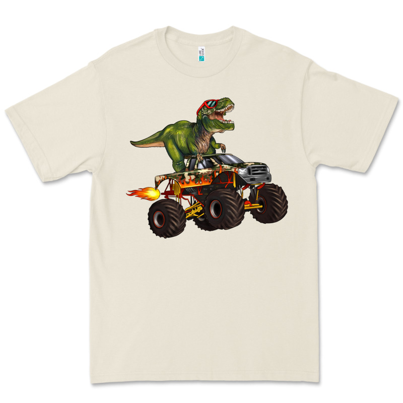 Monster Truck And T Rex Dinosaur Premium Tee by Artiststas | Teevron