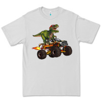 Dove Grey monster truck and t rex dinosaur Premium Tee - Artiststas