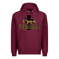 Burgundy christian prayer warrior Premium Hoodie - MaliasSmallBusiness