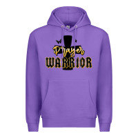 Purple christian prayer warrior Premium Hoodie - MaliasSmallBusiness