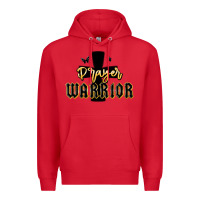 Red christian prayer warrior Premium Hoodie - MaliasSmallBusiness