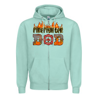 Seafoam firefighter dad Zipper Hoodie - HRA Design Shop