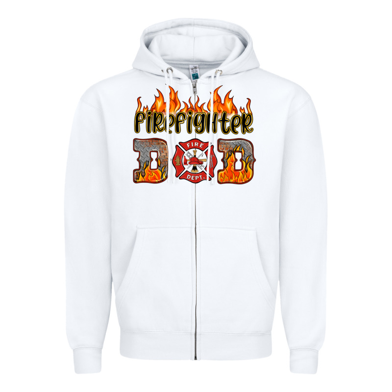 Firefighter Dad Zipper Hoodie by HRA Design Shop | Teevron