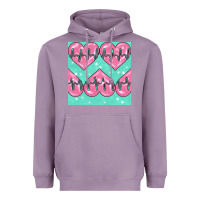 Lavender Nursing Heart Seamless Pattern Heavyweight Hoodie - BundleAndBundleShop