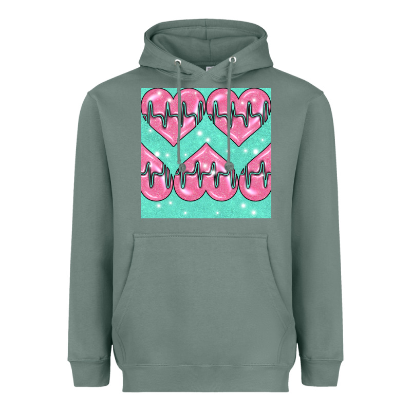 Nursing Heart Seamless Pattern Heavyweight Hoodie by BundleAndBundleShop | Teevron