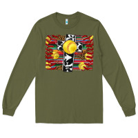 Army Green softball cross serape leopard background Long Sleeve Tee - RanaPortraitStore