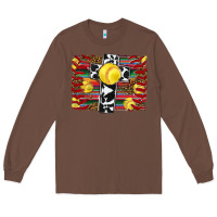 Chestnut softball cross serape leopard background Long Sleeve Tee - RanaPortraitStore