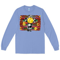 Colony Blue softball cross serape leopard background Long Sleeve Tee - RanaPortraitStore
