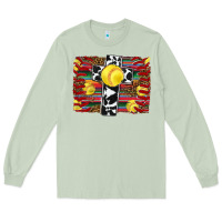 Matcha softball cross serape leopard background Long Sleeve Tee - RanaPortraitStore