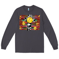 Smoke softball cross serape leopard background Long Sleeve Tee - RanaPortraitStore