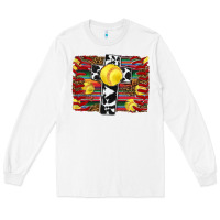 White softball cross serape leopard background Long Sleeve Tee - RanaPortraitStore