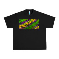Black Mardi Gras Leopard Urban Heavy Tee - RanaPortraitStore