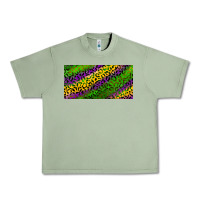 Oil Green Mardi Gras Leopard Urban Heavy Tee - RanaPortraitStore