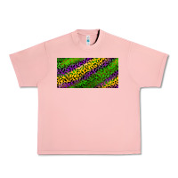 Salmon Mardi Gras Leopard Urban Heavy Tee - RanaPortraitStore
